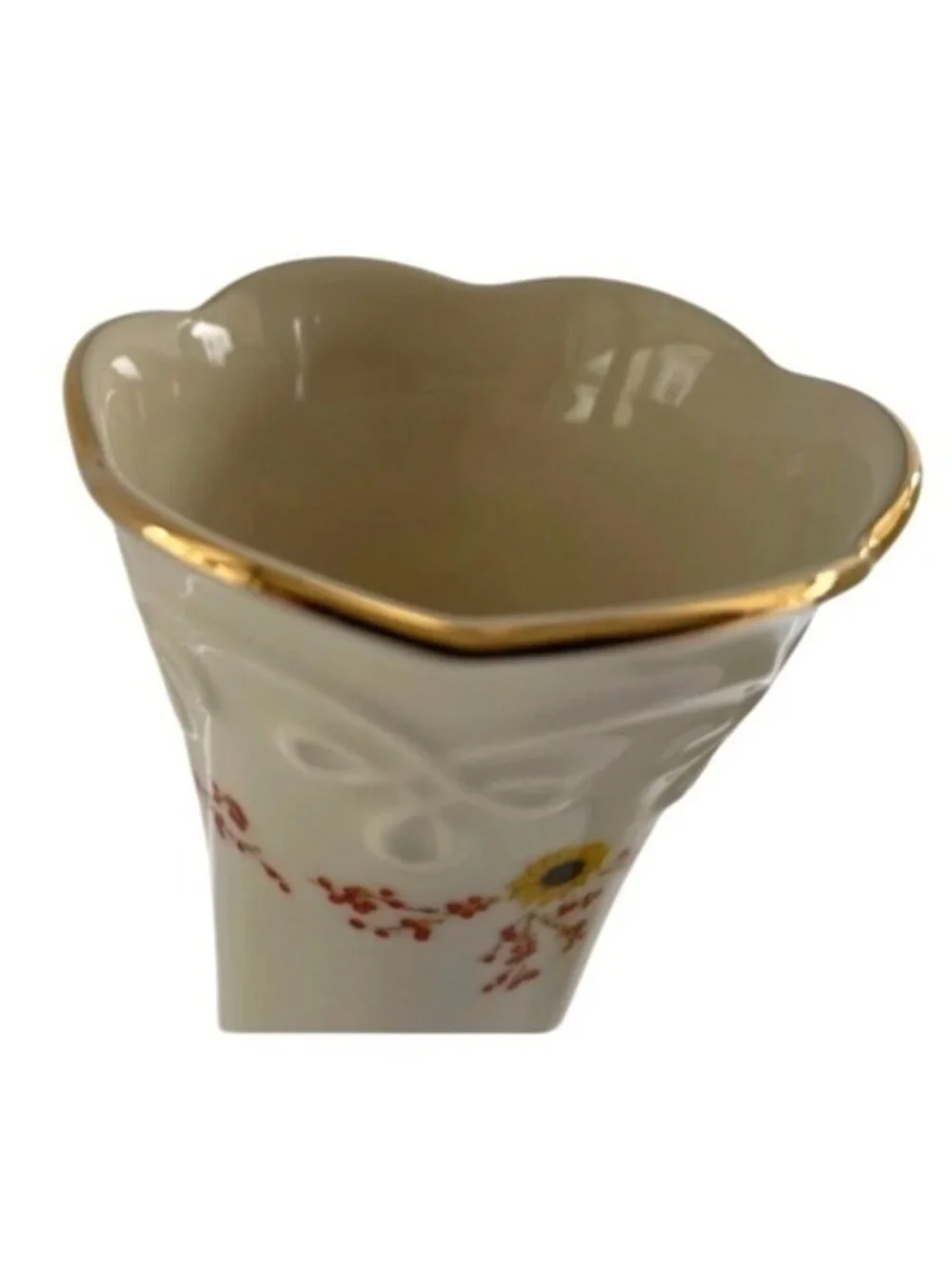 Vintage Lenox Fall Harvest Design Bud Vase 5